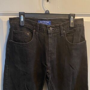 Arizona Jean Company Men's Black Slim Straight Jeans